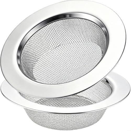2 PCS Kitchen Sink Strainer Stainless Steel (2 Count)