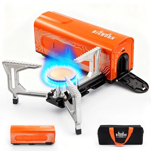 OUTDOORS Butane Camping Stove (Orange)