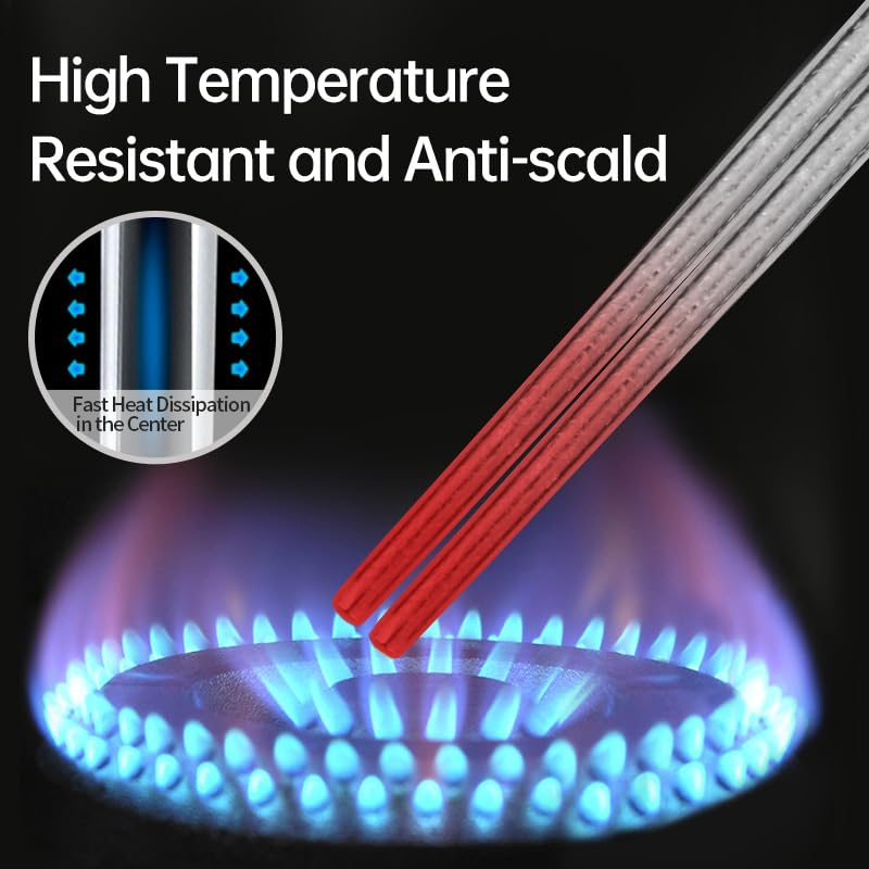 Pure Titanium Chopsticks (2 Pairs of Sliver Tiatium Chopsticks)