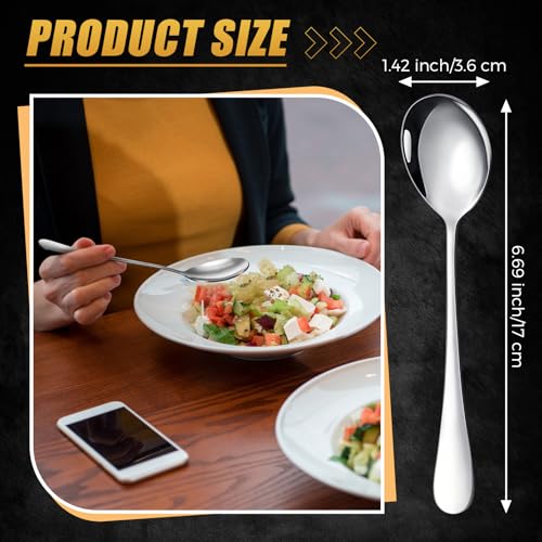 100 Pcs Soup Spoons Bulk