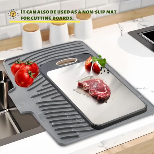 Silicone Dish Drying Mat for Kitchen Counter