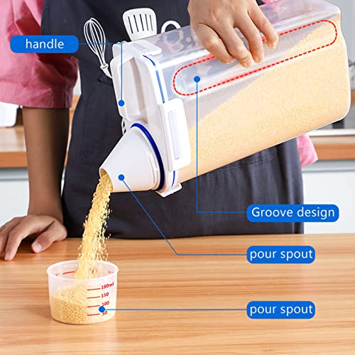 2 Pcs 5.5 LB Rice Storage Container (2 Pack)