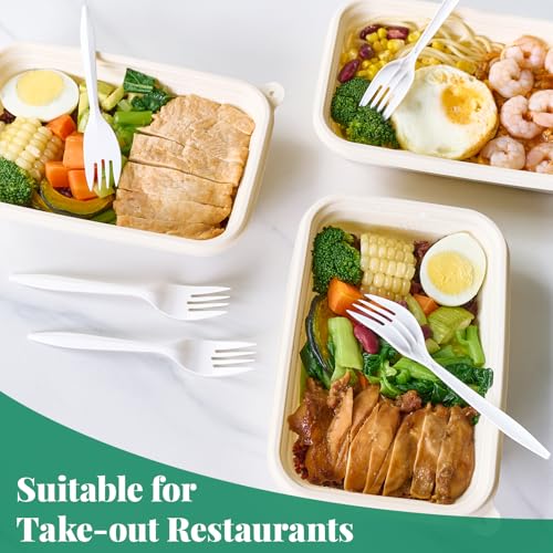 2000 Count White Plastic Forks (2000 Forks)