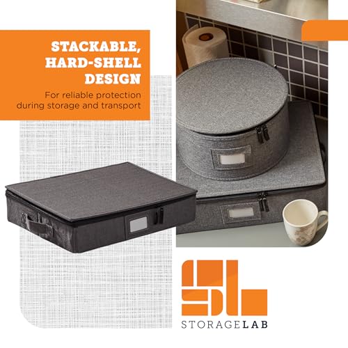 Hard Shell Platter Storage Container (Gray / 1 Piece Hard Shell Platter Storage Case)