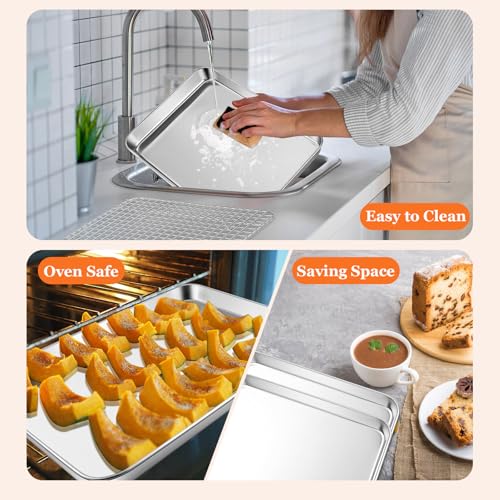 16"+12.5"+9" Baking Sheet with Wire Rack (16"+12.5"+9" (3 Pans+3 Racks))