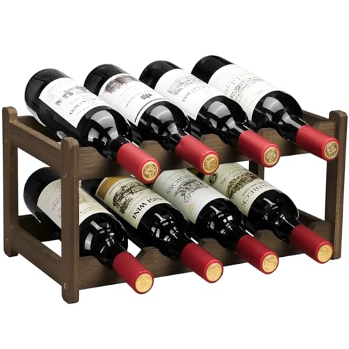 Wine Rack 8 Bottle 2 (2 Tier Moca)