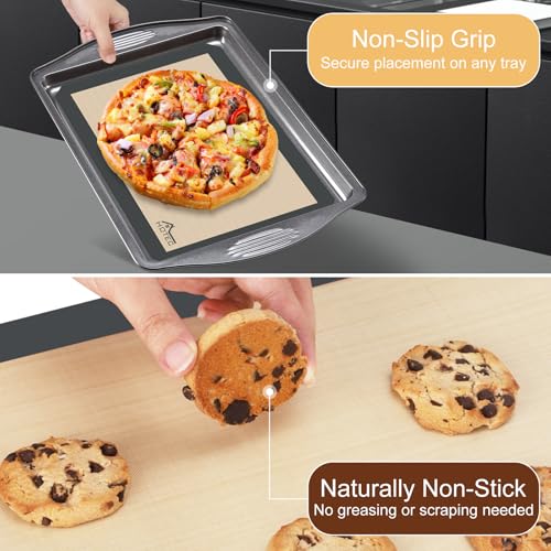 Silicone Baking Mats 3 Pack (3pcs: Grey)