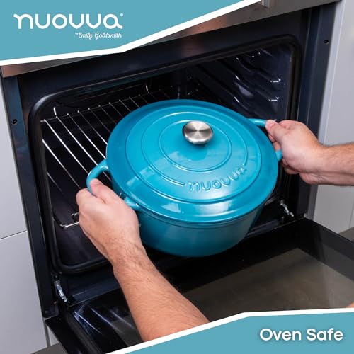 Cast Iron Dutch Oven with Lid (Blue / 7.3-Quart - Deep)