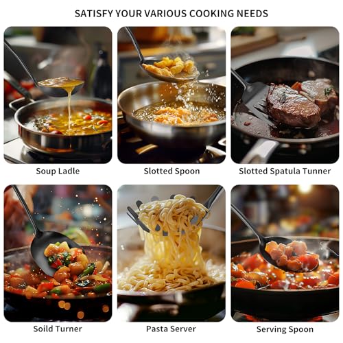 304 Stainless Steel Cooking Utensils (6 Count)