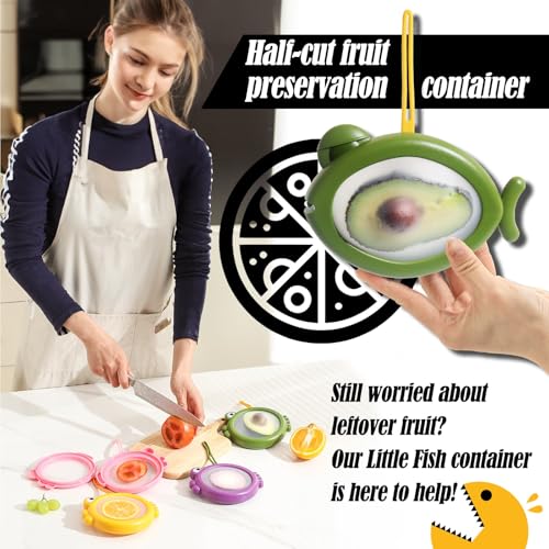 Silicone Food Storage Containers (Vibrant Fish)