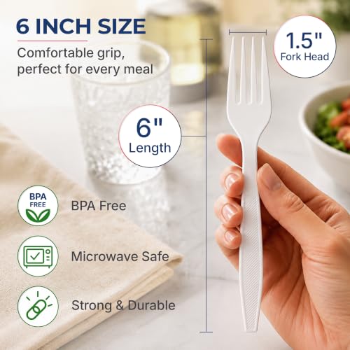 Extra Heavy Duty Plastic Forks