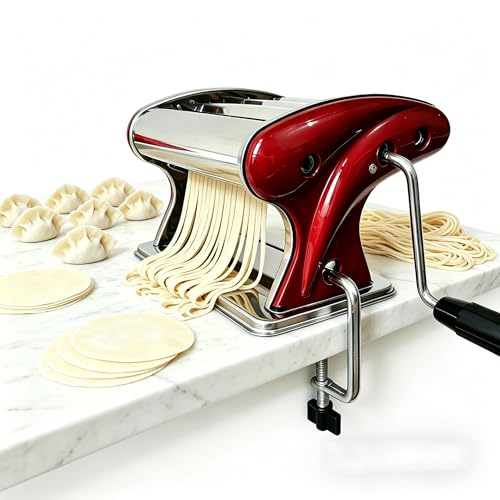Manual Pasta Maker Machine (Red / 2/4MM)