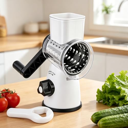 Rotary Cheese Grater (Bright White)