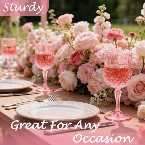 24Pack Plastic Wine Glasses (24 Count)
