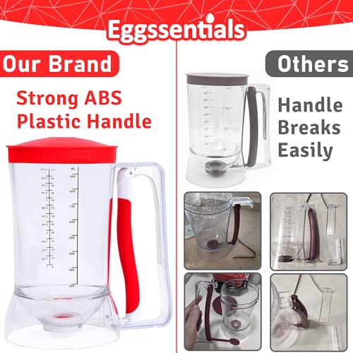 Pancake Batter Dispenser (Red / 4 Cup Capacity)