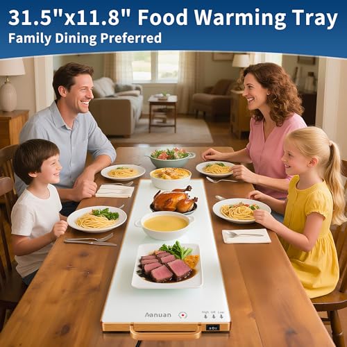 Warming Trays for Buffets Party (White / Long 31.5"x11.8")