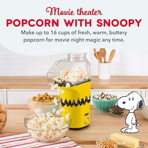 Peanuts x Dash Fresh Pop Popcorn Maker (Peanuts (Yellow & Black) / 16 cups)