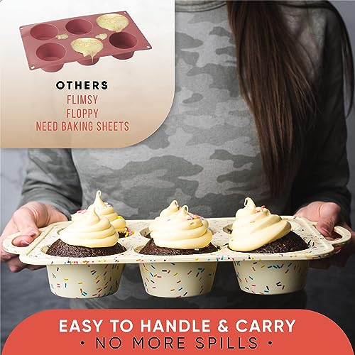 Confetti Silicone Jumbo Muffin Pan (Confetti / Jumbo (6 Cups))