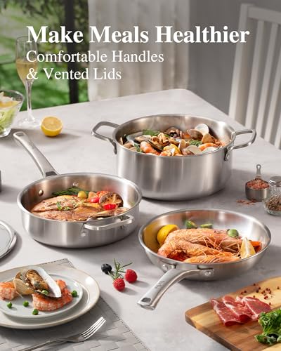 Stainless Steel Cookware Set (Stainless Steel)