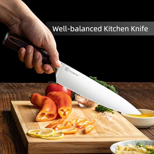 Kitchen Knife Set of 5 (Brown 5pcs)