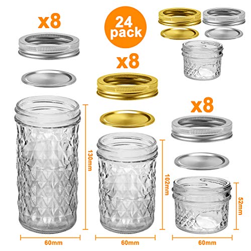 Mason Jars Variety Pack (72 Piece Set)