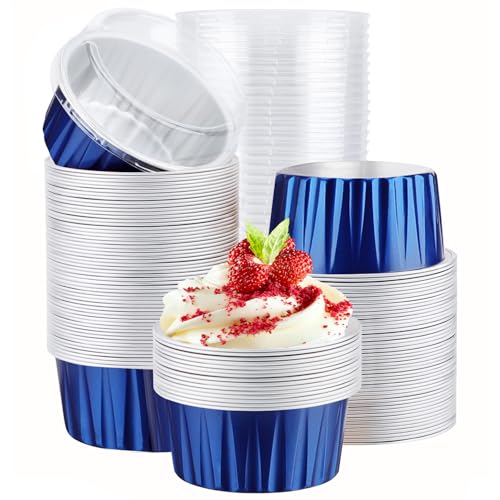 Disposable Ramekins with Lids (Royal Blue / 120pcs)