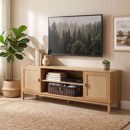 Wicker Storage Baskets for Shelves (Brown / 15¼"L x 11¾"W x 4¾"H)