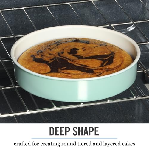 Gallen 8 Inch Round Nonstick Carbon Steel Cake and Bake Pan (8" Cake Pan)