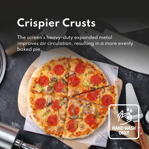Restaurant Grade Seamless Aluminum Pizza Baking Screen (10-Inch)