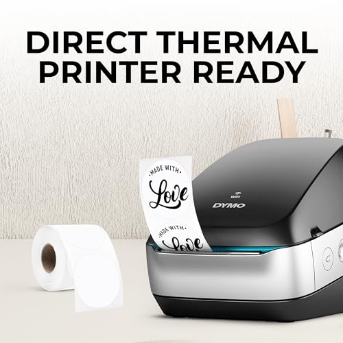 White Thermal Labels (White / 300 Stickers)