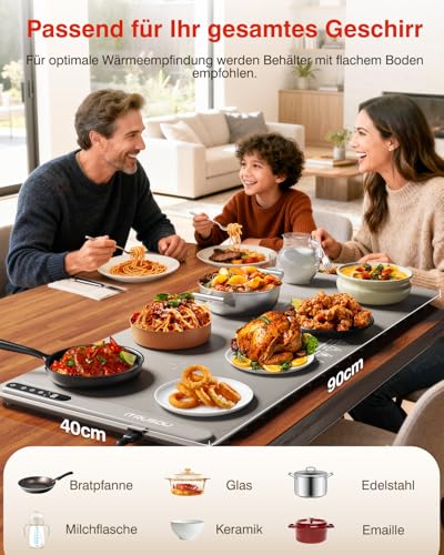 Warming Mat for Food (Light Gray / X-Large)
