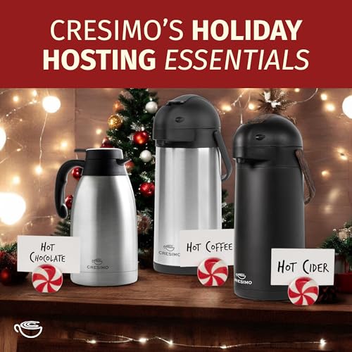 Coffee Carafe with Pump 102oz (Silver / 102 Ounces)