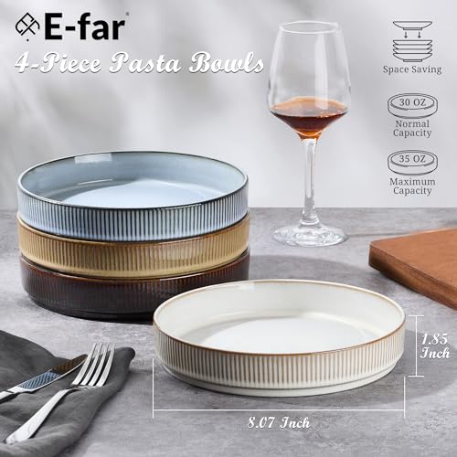 Pasta Bowls Set of 4 (Multicolor)