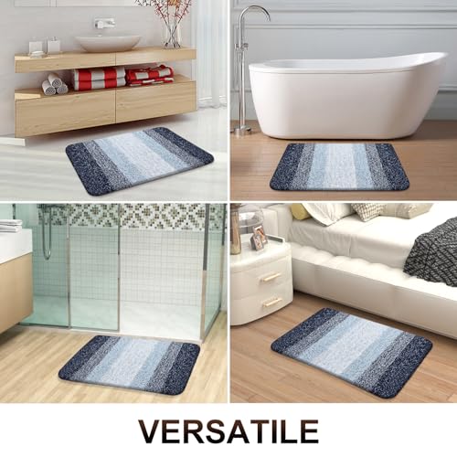 Bathroom Runner Rug 45x27 (45" X 27" / Navy Blue)