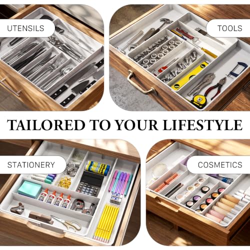 Expandable Kitchen Drawer Flatware Organizer