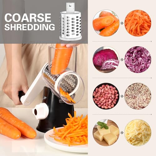 Rotary Cheese Grater Hand Crank Cheese Shredder
