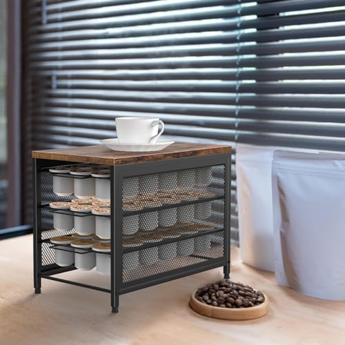 Coffee Pod Holder for Counter (Black-54 Pod)