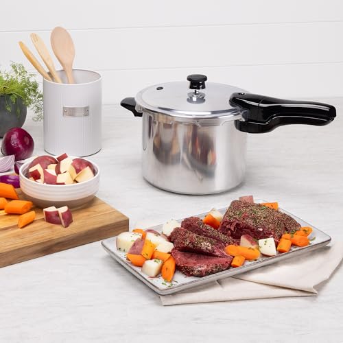 01264 6 Quart Aluminum Pressure Cooker (6 Quarts / Cooker)