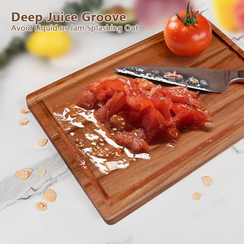 Wood Cutting Board (15"L x 10"W / Brown)