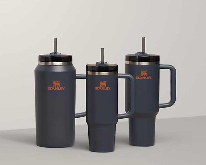 STANLEY Quencher H2.0 Tumbler with Handle and Straw 40 oz | Flowstate 3-Position Lid | Cup Holder Compatible for Travel | Insulated Stainless Steel Cup | BPA-Free | Twilight