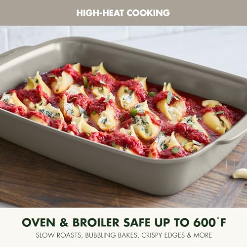 Premiere Ovenware Healthy Ceramic Nonstick 13" x 9" Rectangular Baking Pan (13" x 9" Rectangular Baking Pan / Taupe)