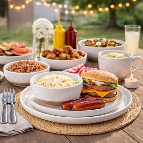Dinnerware Sets for 4 (White / Service For 4(16Pcs))