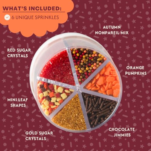 Fall Sprinkles 6 Cell Jar (6.45 Ounce)