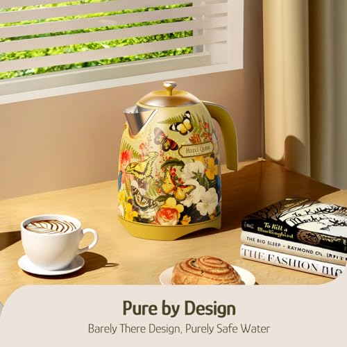 X Eduardo Recife Electric Water Kettle 1.7 Liters (Floral Painted Design)
