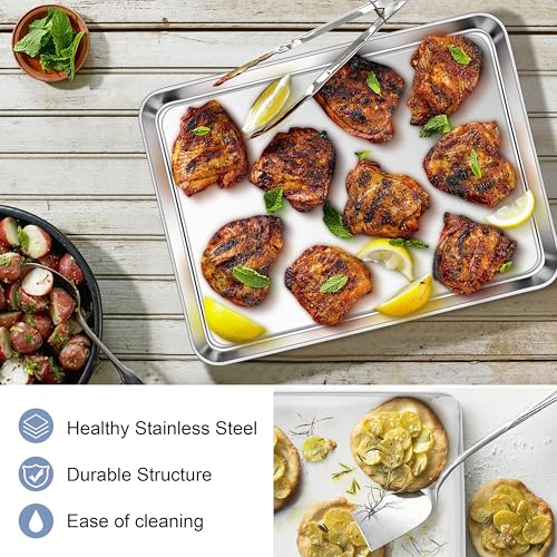 Stainless Steel Baking Sheets Set of 4 (4 Count)
