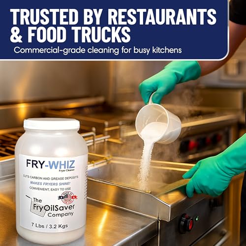 Fry Whiz 4 Gallons Deep Fryer Cleaner (112 Ounce)