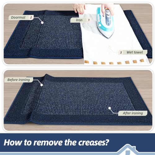Indoor Door Mat 24" x 36" (Blue / 24" X 36" (Rectangular))