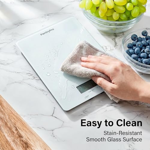 Glass Platform Digital Kitchen Scale (Glass - White)