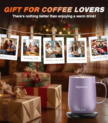 Self Heating Coffee Mug T2 (Lilac Violet / 16oz)