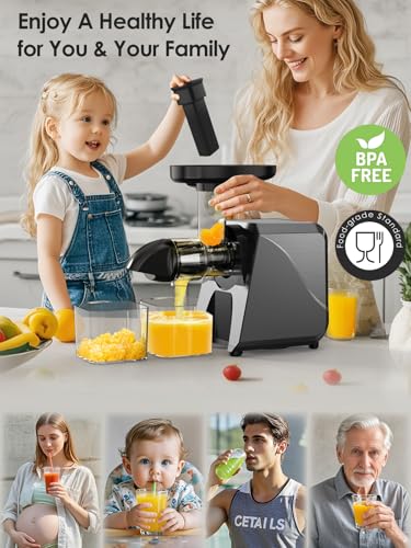 Cold Press Juicer for Celery Carrot Orange